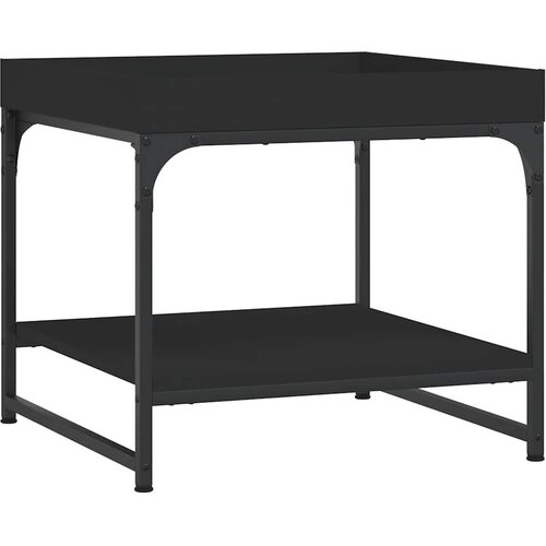  Stolić za kavu crni 49,5 x 49,5 x 45 cm od konstruiranog drva Slike