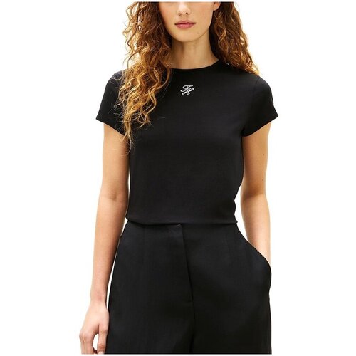 Tommy Hilfiger Majice &amp;amp; Polo majice WW0WW48710 Črna Slike