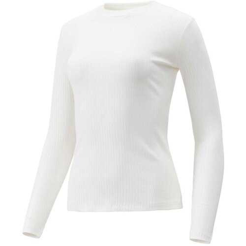 BRILLE Ženska majica dugih rukava Essence Rib, Bela Slike