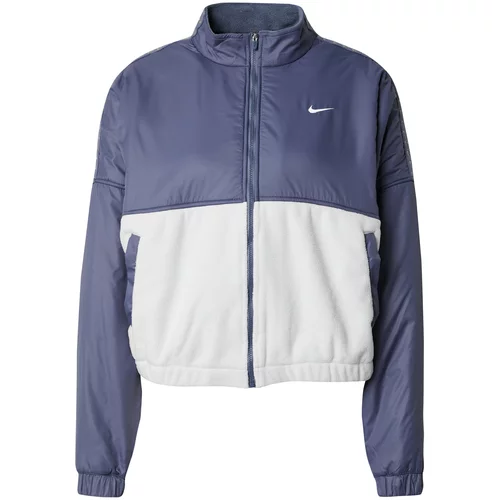 Nike Tehnička flis jakna 'ONE' bež / golublje plava / bijela
