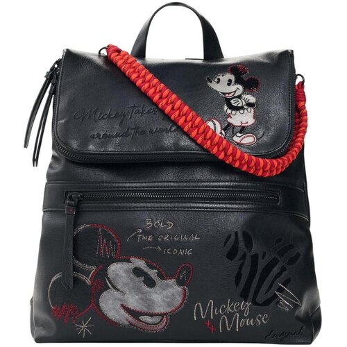 Desigual Nahrbtniki BACK_MICKEY FACE HAMPTON 26WAKP07 Črna Cene