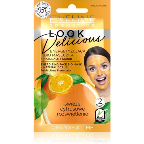 Eveline Cosmetics Look Delicious Orange & Lime maska za hidrataciju i posvjetljivanje s piling učinkom 10 ml Cijene