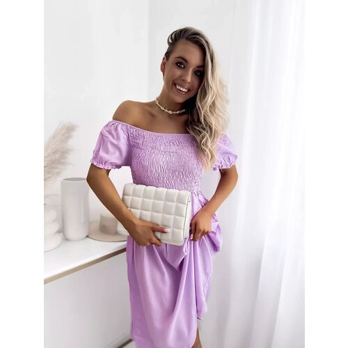 Resti Purple women's mini dress a'la hiszpanka- Clothing Cene