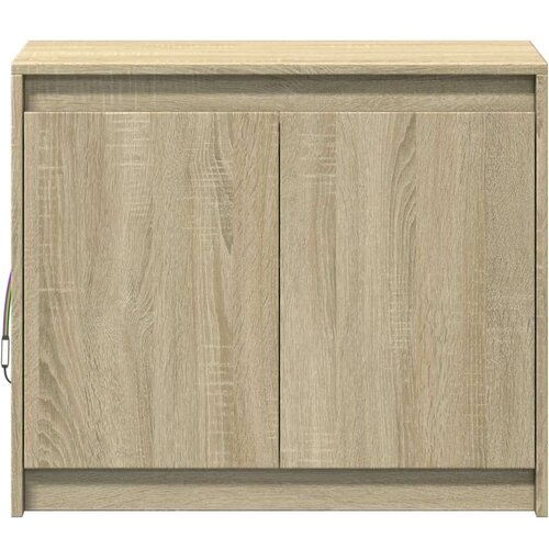 vidaXL Komoda s LED boja hrasta sonome 72x34x61 cm konstruirano drvo Cene