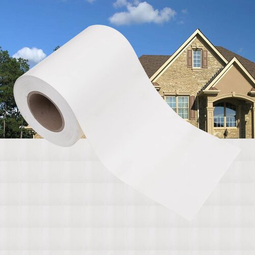 VidaXL Vrtni zaslon za privatnost PVC 70 x 0,19 m bijeli Slike