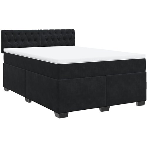 Maison Chic Box spring postelja - Vzmetna postelja z vzmetnico črna 160x200 cm žamet SL11146, (21883705) Cene