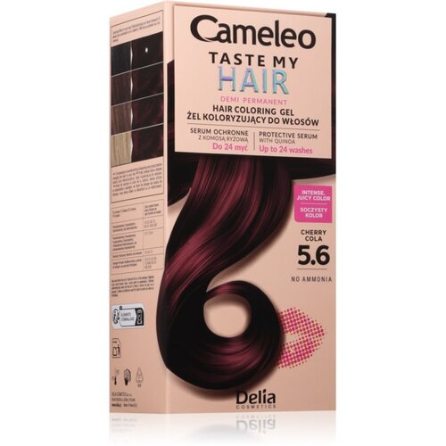 Delia Cosmetics Cameleo Taste My Hair polutrajna boja za kosu nijansa 5.6 Cherry Cola 1 kom Slike