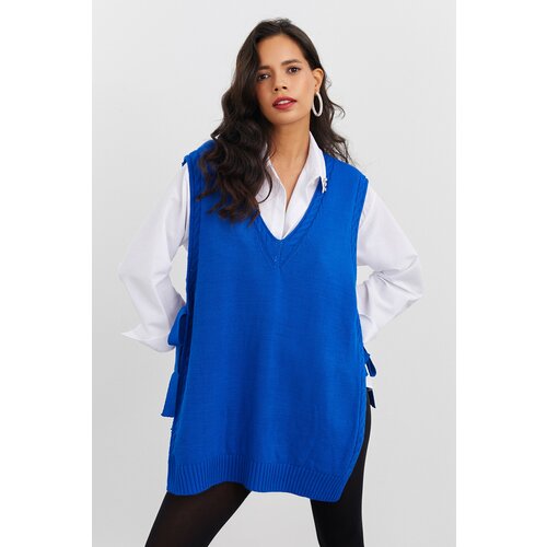 Cool & Sexy Sweater Vest - Navy blue - Regular fit Slike