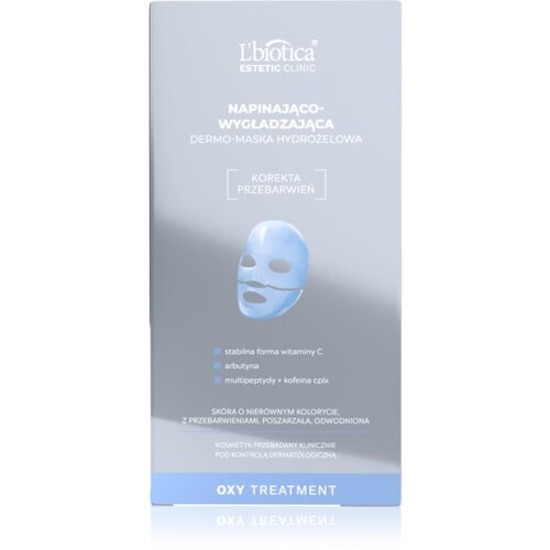 L´Biotica Estetic Clinic Oxy Treatment intenzivna hidrogelna maska za učvrstitev obraza 1 kos Cene