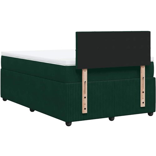  Krevet box spring s madracem tamnozeleni 120x190 cm bar&amp;scaron;unasti Slike