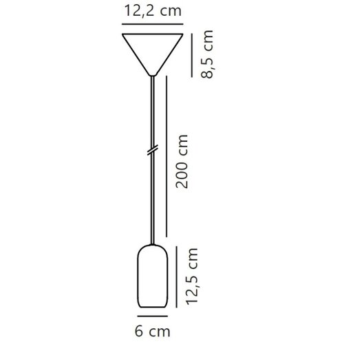 Nordlux visilica na sajli NOTTI 1xE27/40W/230V crne boje Slike