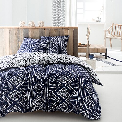 Today Kompleti posteljnine HC3 Paros Coton 57 Fils Atmosph&amp;egrave;re Modra Slike