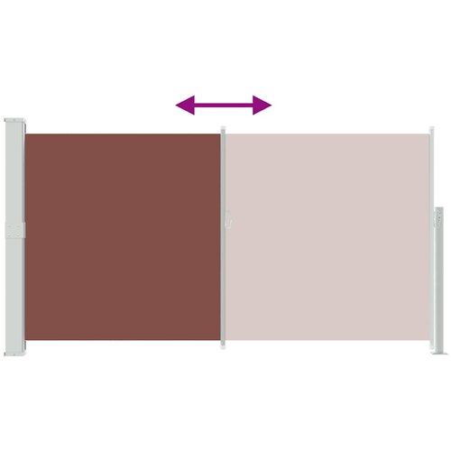  Uvlačiva bočna tenda za terasu 170 x 300 cm smeđa Slike