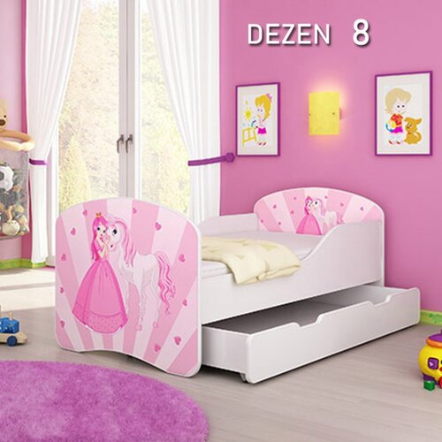  dečiji krevet drveni 180x80cm sa fiokom i gratis du&scaron;ek 45 dezena Cene