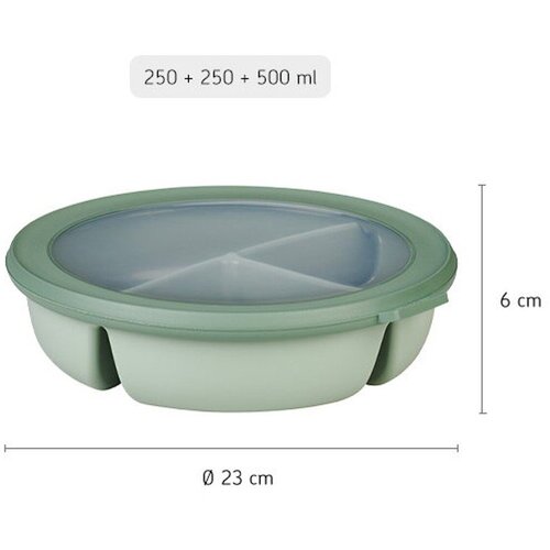 Mepal Bento Bowl Cirqula posudica za namirnice boja Nordic Blue, 250 + 250 + 500 ml 1 kom Cene