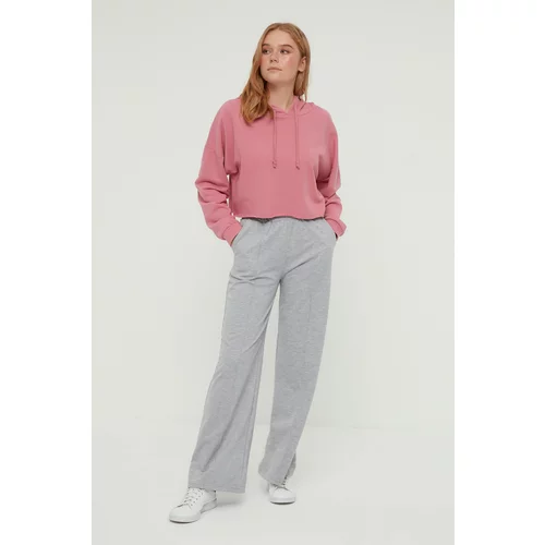 Trendyol Sweatpants - Gray - Wide leg