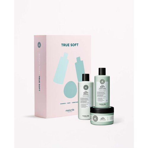 Maria Nila True Soft Holiday Box poklon set za grubu, obojenu kosu Slike