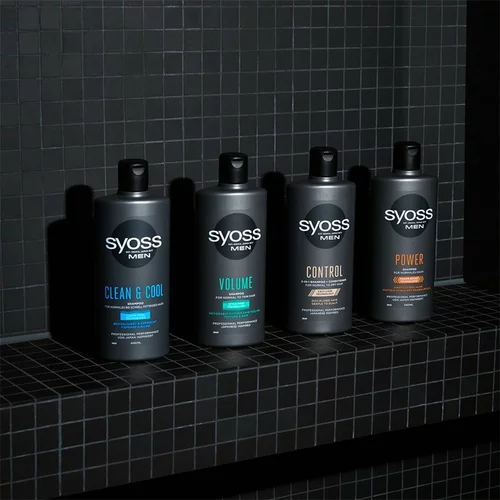 Syoss Men Power Shampoo šampon za krepitev in spodbujanje rasti las 440 ml za moške