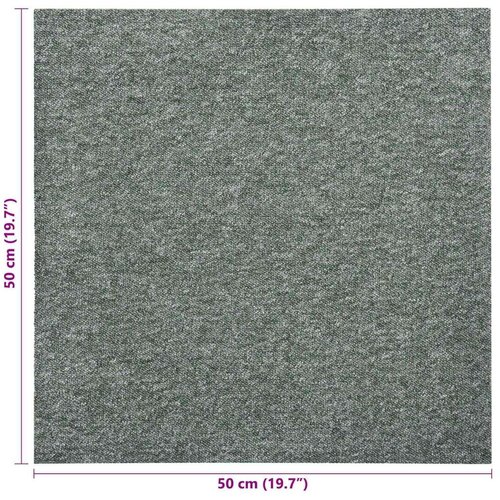  Tepih 20 pcs Zelena 50 x 50 cm 100% Polipropilen - Zelena Slike