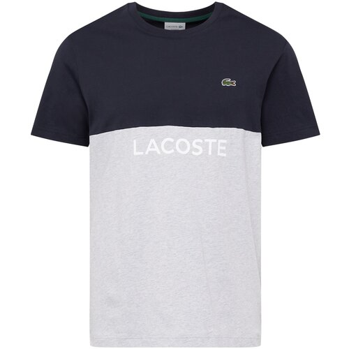 Lacoste Majica mornarska / pegasto siva / zelena / bela Slike