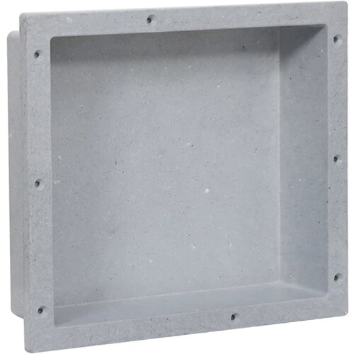 vidaXL Niša za tuš mat siva 41 x 36 x 10 cm Cene