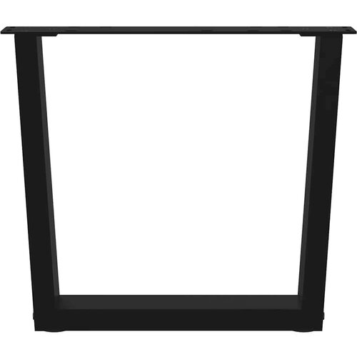  Noge za blagovaonski stol V-oblik 2 kom crne 60x(42-43 3) cm Slike