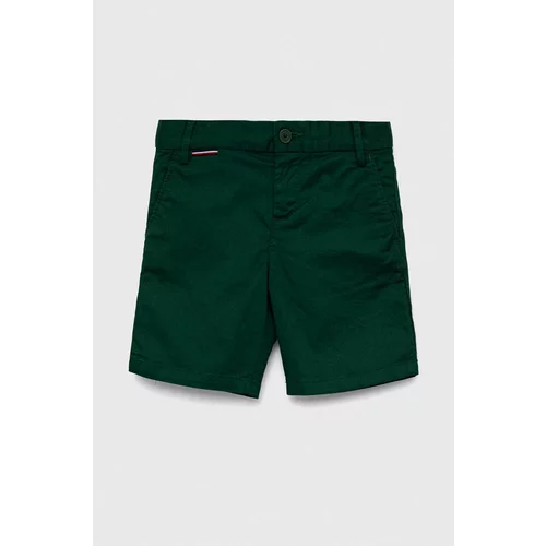 Tommy Hilfiger Dječje kratke hlače boja: zelena, podesivi struk
