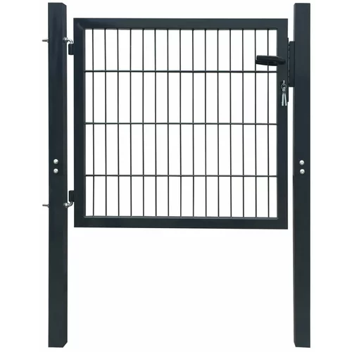  2D vrata za ogradu (jednostruka) antracit siva 106 x 130 cm