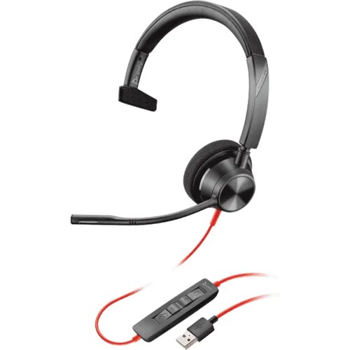 Poly hp blackwire 3310 usb-a headset, black 767F7AA Slike
