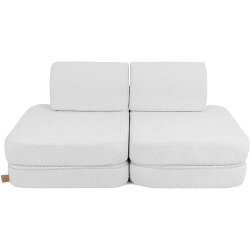 MeowBaby pocket sofa basic, 120x25x60cm, boucle, bela, (21510702) Cene