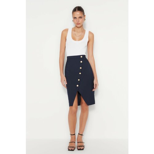 Trendyol Skirt - Navy blue - Midi Slike