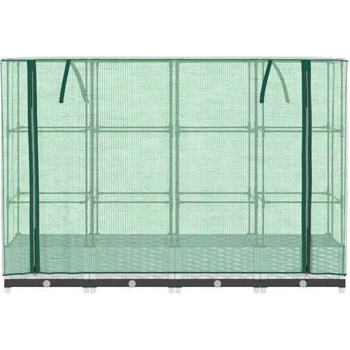  Povi&amp;scaron;ena gredica s pokrovom za staklenik 160 x 40 x 123 cm Slike