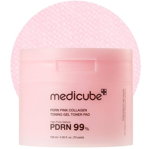 MEDICUBE Pdrn Pink Collagen Toning Gel Toner Pad 120ml / 72 pads Cene