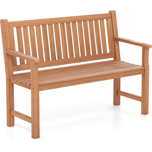 Costway Lesena vrtna klop z naslonjalom 115 x 53,5 x 89 cm, (5000285208) Cene
