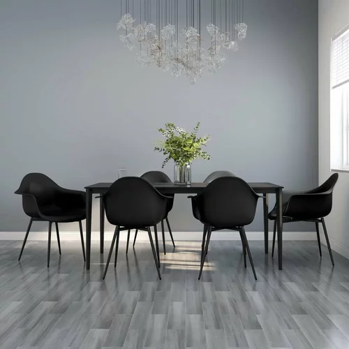  Jedilni stoli 6 kosov črne barve PP, (20812398)
