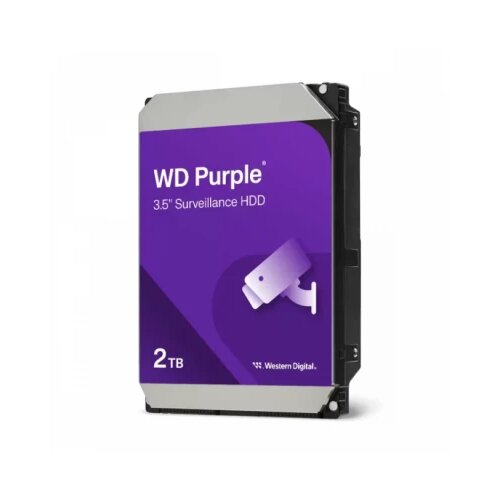 Western Digital hard disk 2TB SATA3 caviar 64MB WD23PURZ purple outlet Slike