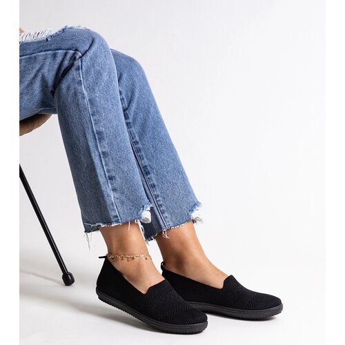 Gemre Black slip-on fabric sneakers Shadhi Cijene