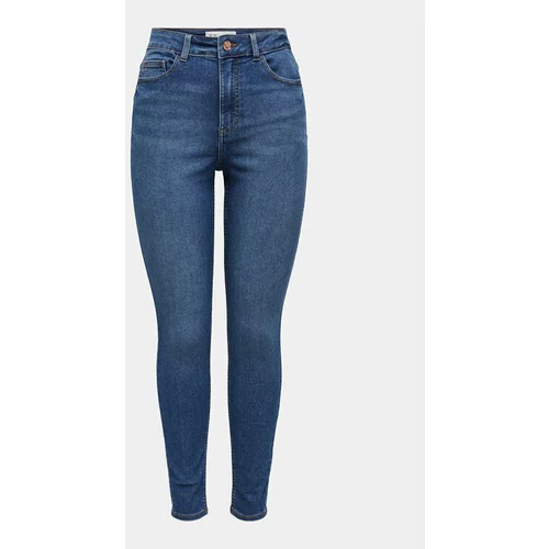 JDY Jeans hlače Moon 15317455 Mornarsko modra Skinny Fit