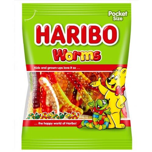 Haribo bonboni , črvi, 100 g Slike