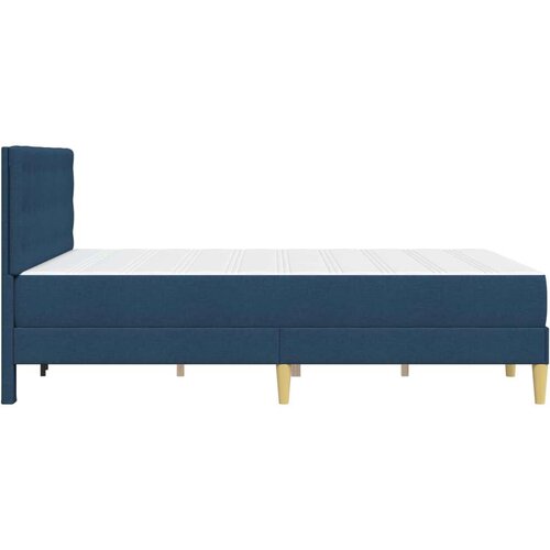 Okvir kreveta s madracem Plava 120 x 200 cm tkanina - Plava 120 x 200 cm Slike