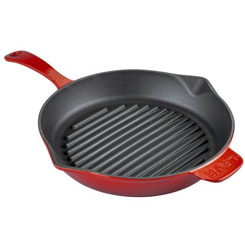 Lava okrugla rebrasta grill tava s odlijevnim kanalima Cijene