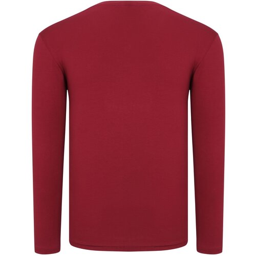Dewberry T8587 V-NECK MEN'S SWEATSHIRT-FLAT BURGUNDY Cene