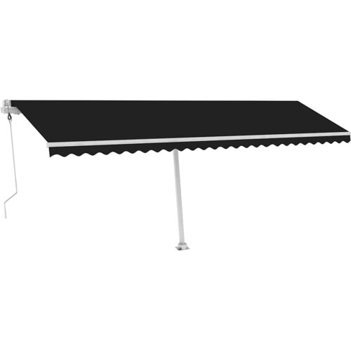  Automatska tenda sa senzorom za vjetar LED 600x300 cm antracit Slike