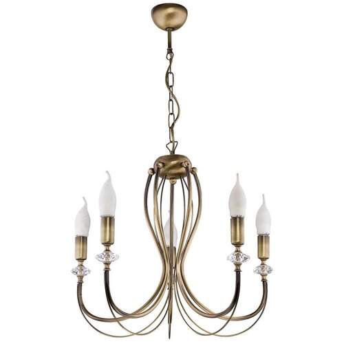 Jupiter 1611 - luster na lancu melody 5xE14/40W/230V mesing patina Cene