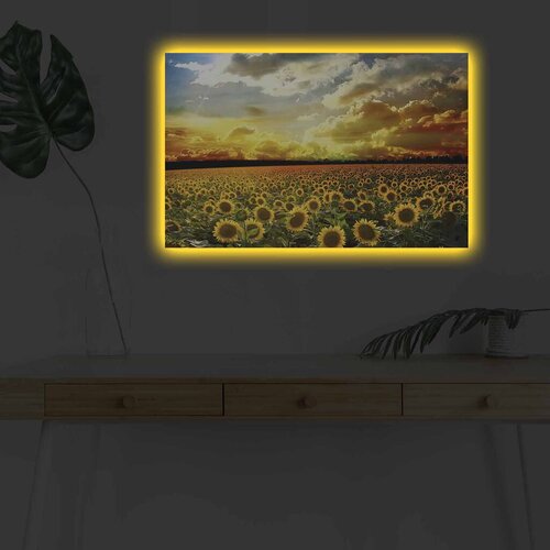 Wallity Slika sa LED osvetljenjem 4570DHDACT-088, 45x70 cm Cene