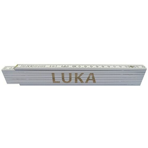  Zidarski metar (Duljina: 2 m, Natpis: Luka, Boja: Bijele boje) Slike