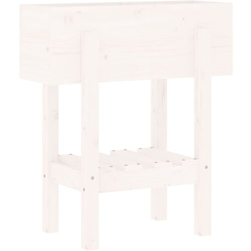 Maison Chic Vrtno cvetlično korito - Cvetlični Lonec belo 62x30x69 cm trdna borovina, (21789746) Cene