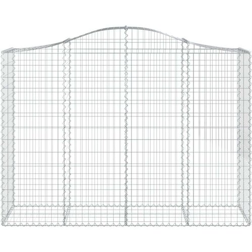 vidaXL Lučne gabionske ko&scaron;are 3 kom 200x50x140/160cm pocinčano željezo Cijene