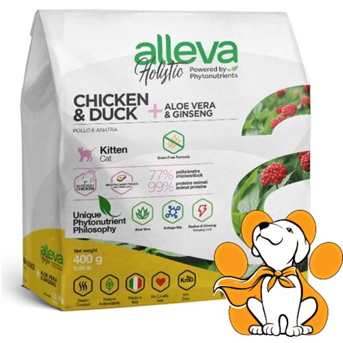 Alleva Chicken&Duck 400g, Suva Hana Za Mačiće Sa Piletinom Cene