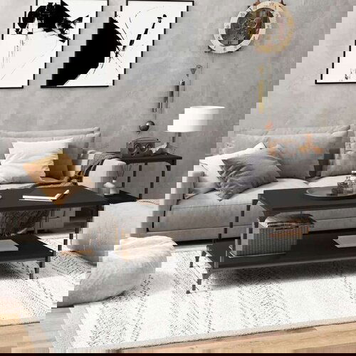  Stolić za kavu crni 80 x 50 x 40 cm od konstruiranog drva Cijene